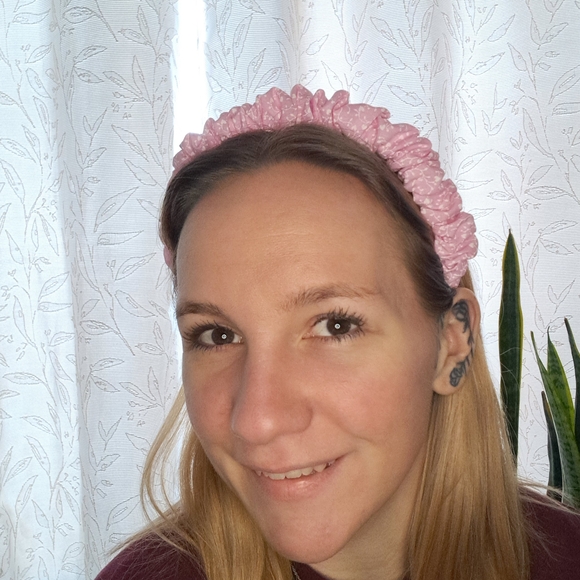 Pink Ruffled Headband - Picture 3 of 3